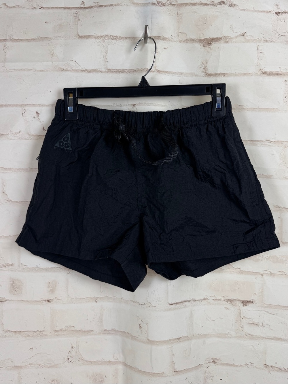 Nike ACG Shorts Women's Small Woven Nylon Trail Unlined Belted Hiking